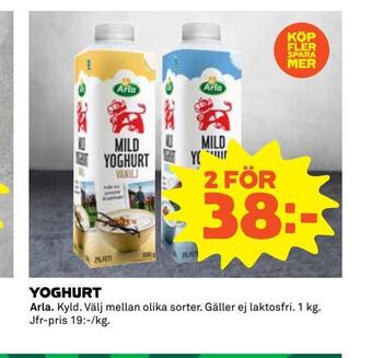 Coop Extra Yoghurt erbjuda