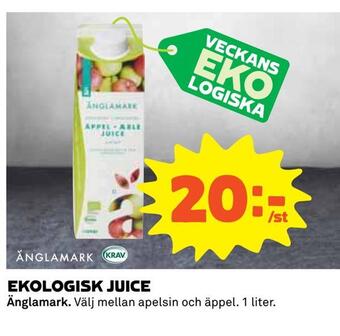 Coop Ekologisk juice erbjuda