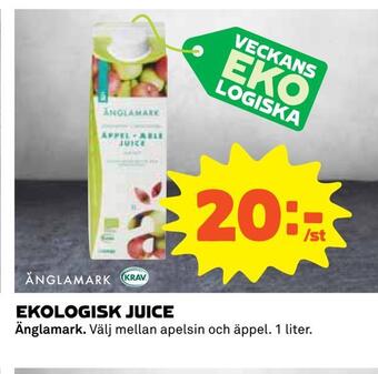 Coop Konsum Ekologisk juice erbjuda