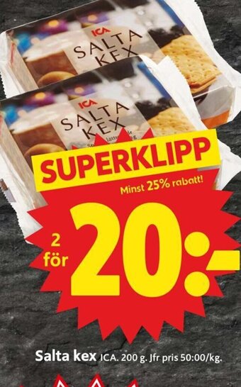 ICA Supermarket Salta Kex erbjuda