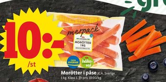 ICA Supermarket Morötter i påse erbjuda