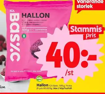 ICA Nära Hallon erbjuda