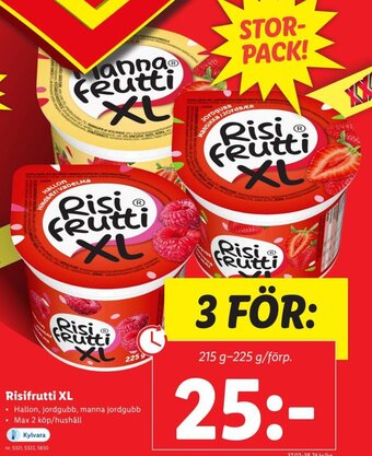Lidl Risifrutti XL erbjuda