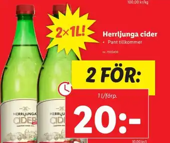 Lidl Herrljunga cider erbjuda