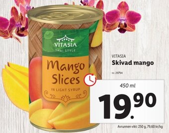 Lidl Vitasia Skivad Mango erbjuda