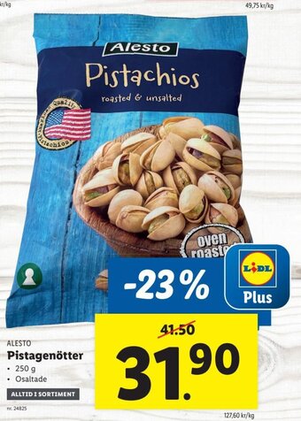 Lidl Alesto Pistagenötter erbjuda