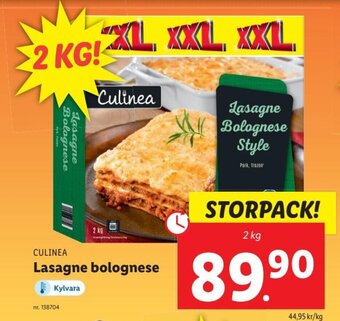 Lidl Culinea Lasagne Bolognese erbjuda