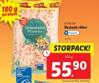 Lidl Ocean Sea Skalade räkor erbjuda