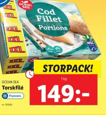 Lidl Ocean Sea Torskfilé erbjuda