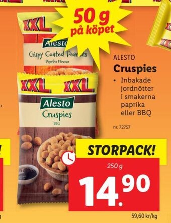 Lidl Alesto Cruspies erbjuda