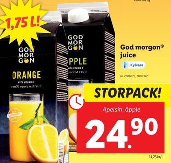 Lidl God Morgon juice erbjuda