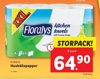 Lidl Floralys Hushållspapper erbjuda