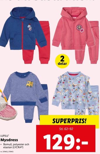 Lidl Lupilu Mysdress erbjuda