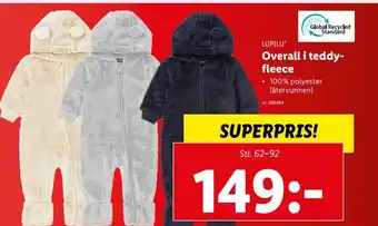 Lidl Lupilu Overall i teddy fleece erbjuda
