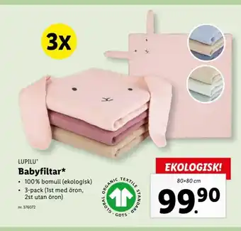 Lidl Lupilu Babyfiltar erbjuda