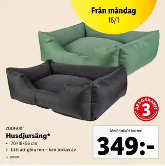 Lidl Zoofari Husdjursäng erbjuda