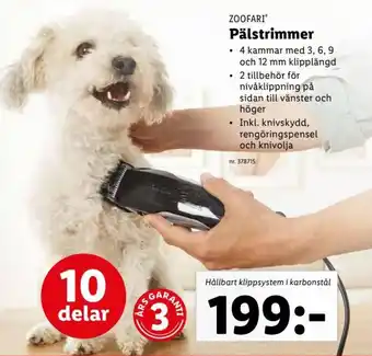 Lidl Zoofari Pälstrimmer erbjuda