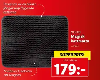 Lidl Zoofari Magisk Kattmatta erbjuda