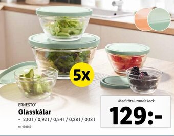 Lidl Ernesto Glasskålar erbjuda