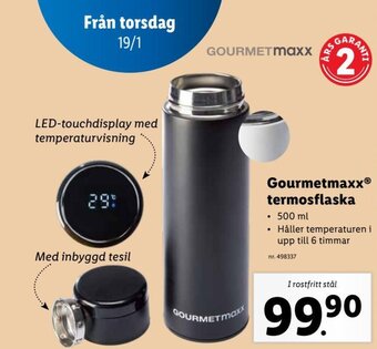 Lidl Gourmetmaxx termosflaska erbjuda