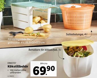 Lidl Ernesto Kökstillbehör erbjuda