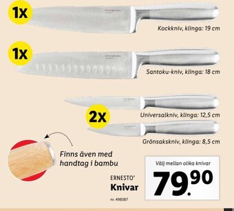 Lidl Ernesto Knivar erbjuda