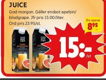 ICA Kvantum Juice erbjuda