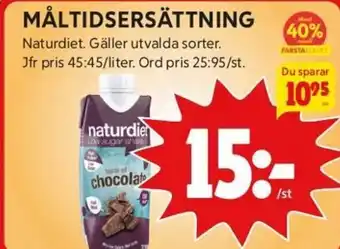 ICA Kvantum Måltidsersättning erbjuda