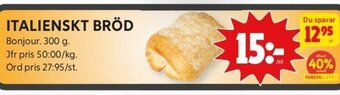 ICA Kvantum Italienskt Bröd erbjuda