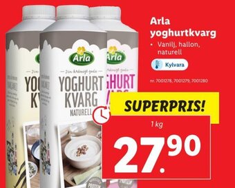Lidl Arla Yoghurtkvarg erbjuda