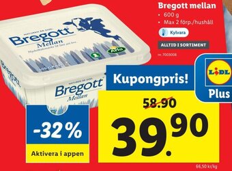 Lidl Bregott Mellan erbjuda