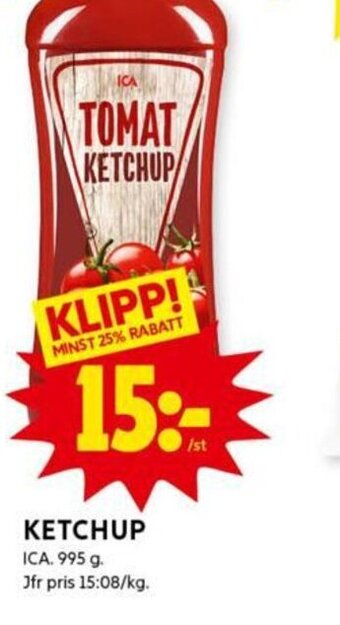 ICA Kvantum Ketchup erbjuda