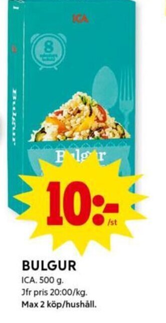 ICA Kvantum Bulgur erbjuda