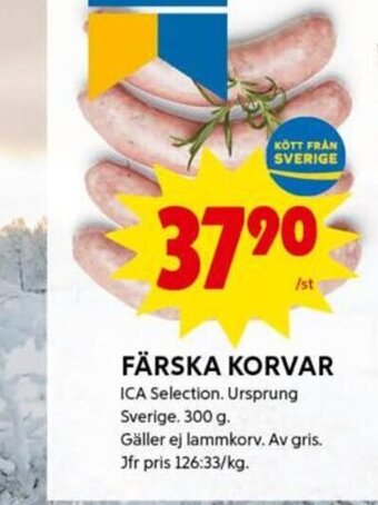 ICA Kvantum Färska Korvar erbjuda