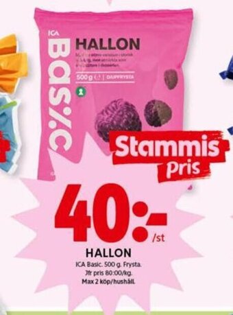 ICA Kvantum Hallon erbjuda