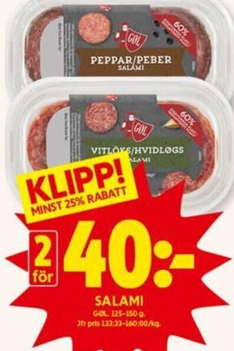 ICA Kvantum Salami erbjuda