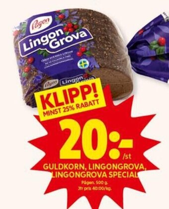 ICA Kvantum Guldkorn, Lingongrova, Lingongrova Special erbjuda