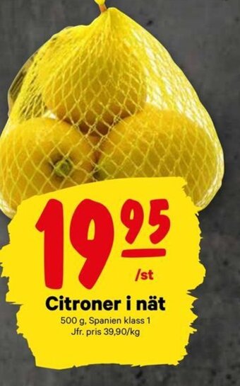 City Gross Citroner i Nät erbjuda