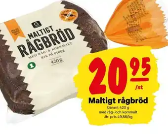 Maltigt Rågbröd