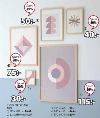 JYSK Tord Fotoram erbjuda