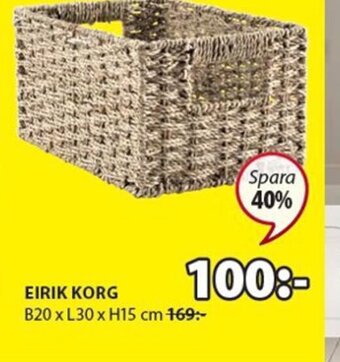 JYSK Eirik Korg erbjuda
