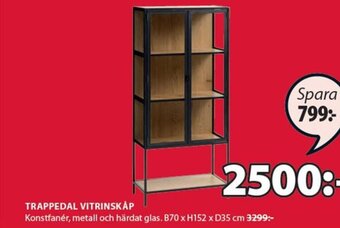 JYSK Trappedal Vitrinskåp erbjuda