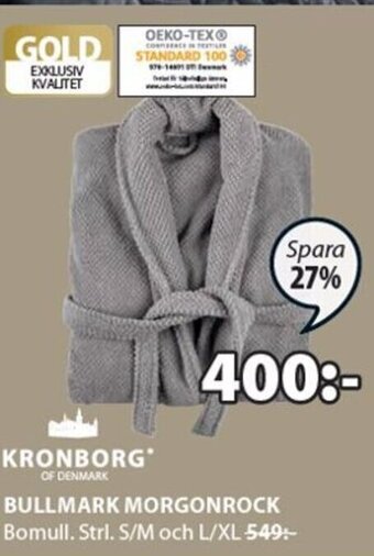 JYSK Bullmark Morgonrock erbjuda