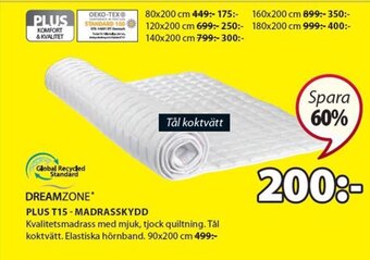 JYSK Plus T15- Madrasskydd erbjuda