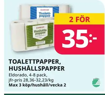Toalettpapper Hushållspaper