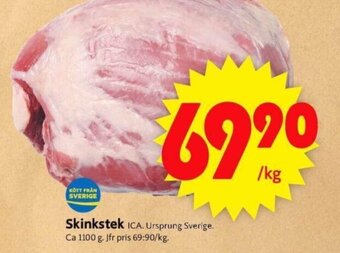 ICA Supermarket Skinkstek erbjuda