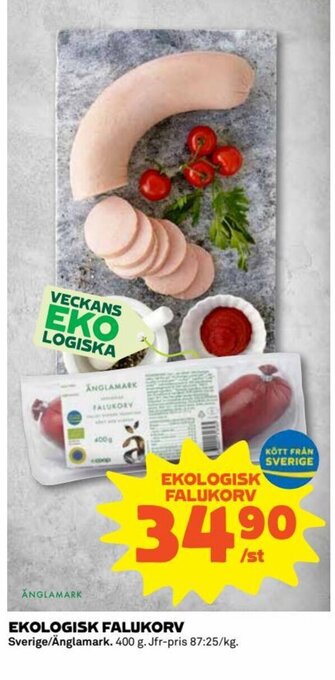 Coop Ekologisk Falukorv erbjuda