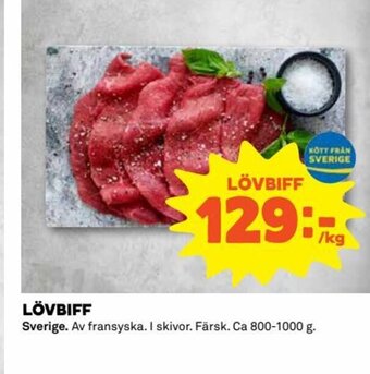 Coop Lövbiff erbjuda