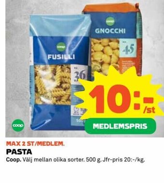Coop Pasta erbjuda
