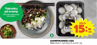 Coop Champinjoner i Ask erbjuda